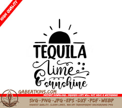 Tequila Lime Sunshine SVG Sign SVG