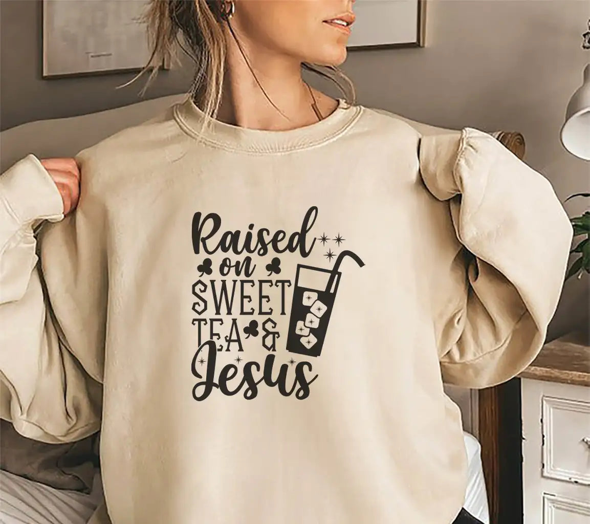 Raised On Sweet Tea & Jesus SVG SVG