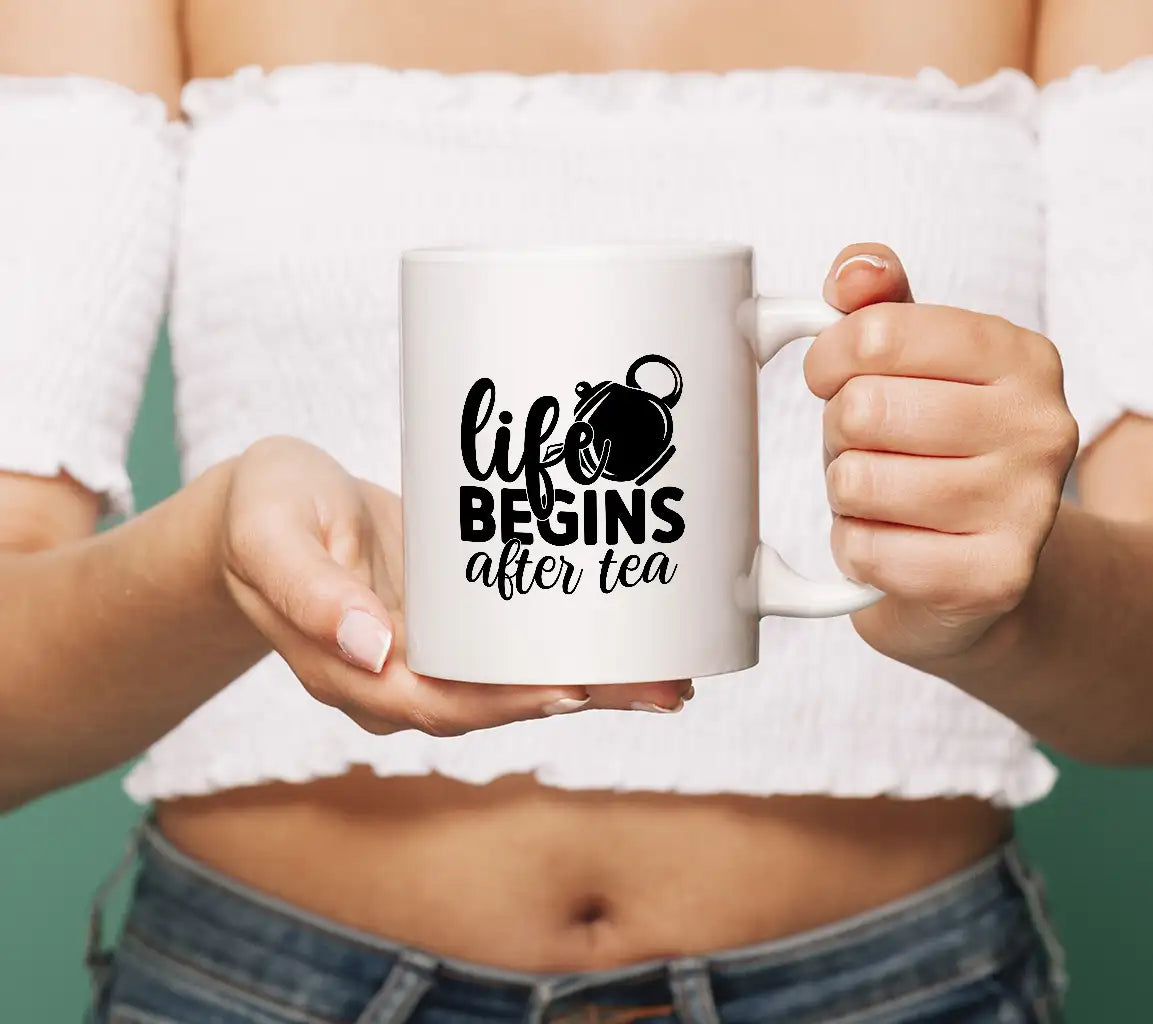 Life Begins After Tea SVG SVG