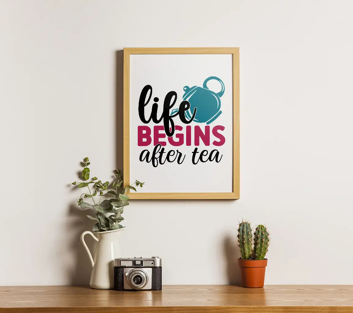 Life Begins After Tea SVG SVG