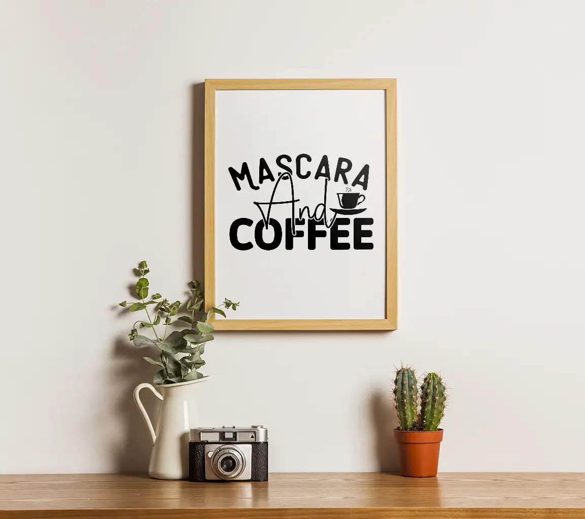  Mascara & Coffee SVG SVG