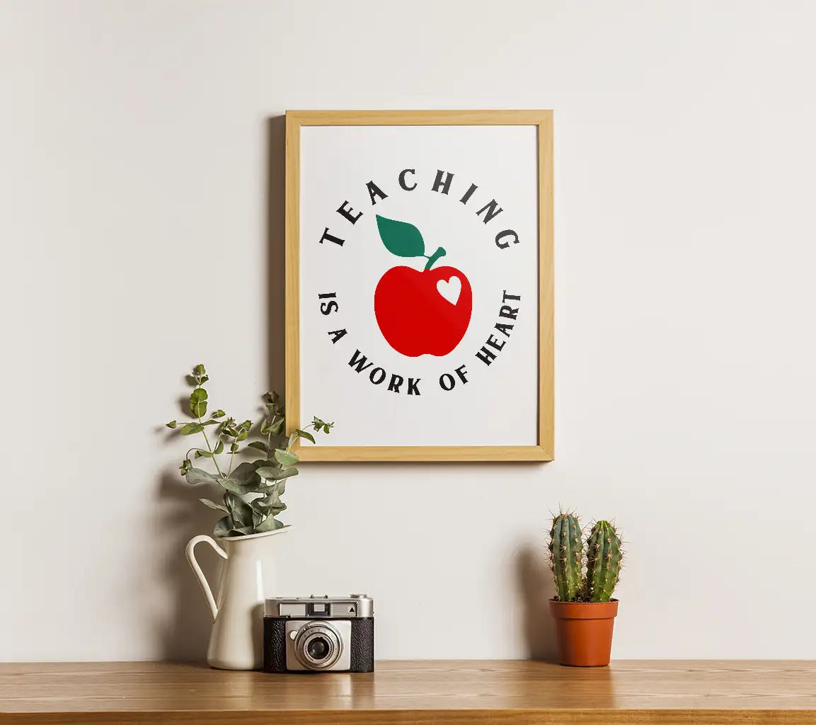 Teaching Is A Work Of Heart SVG SVG