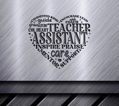 Teacher Assistant Heart SVG SVG