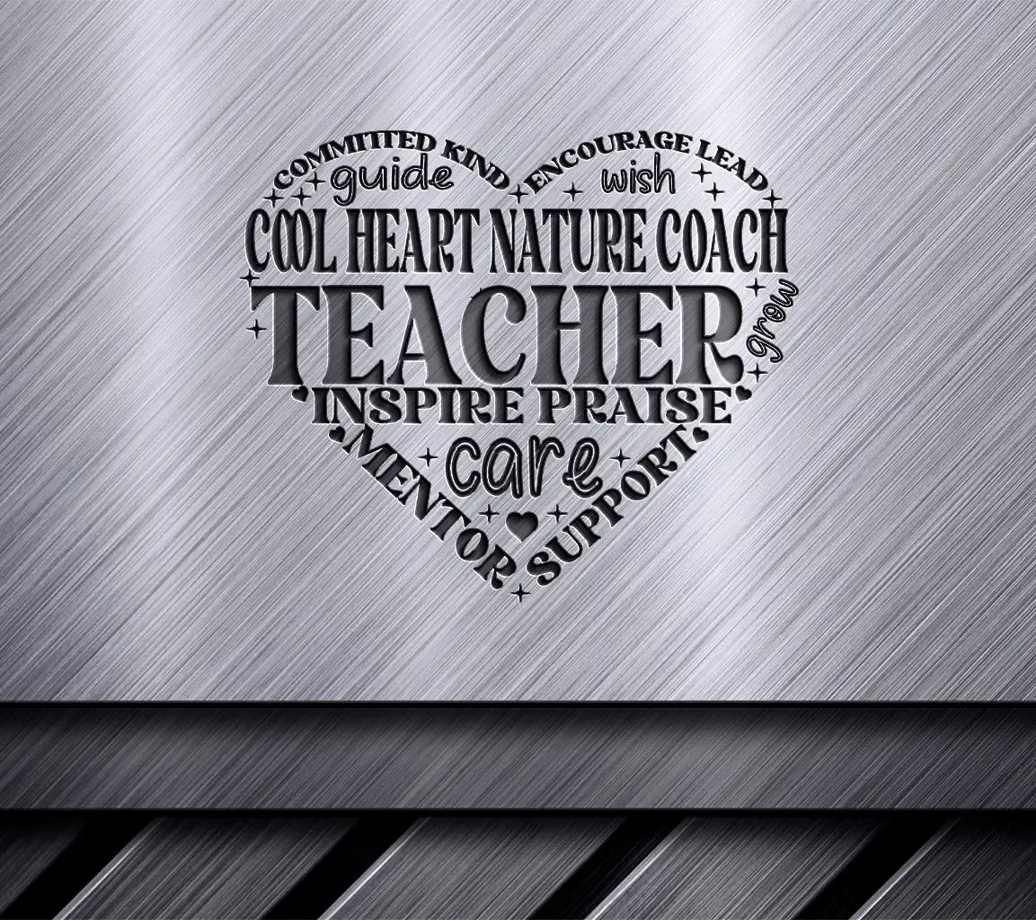 Teacher Heart SVG Design SVG