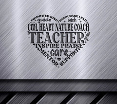 Teacher Heart SVG Design SVG