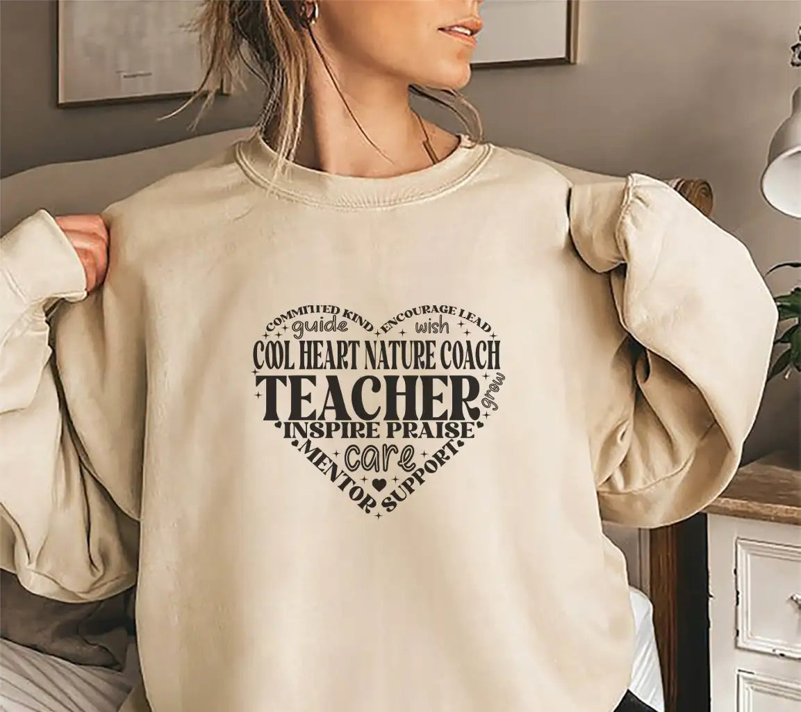 Teacher Heart SVG Design SVG