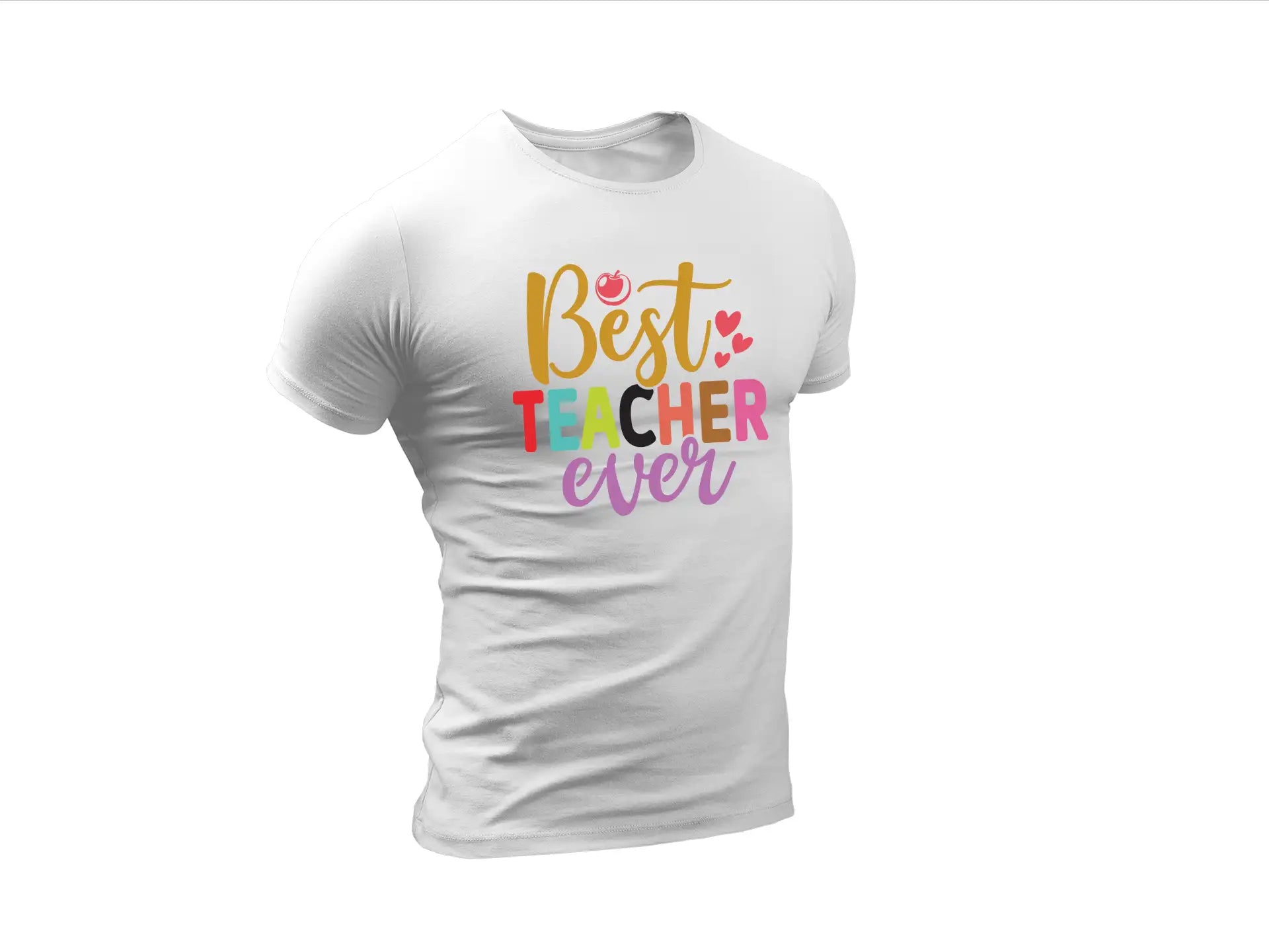 Best Teacher Ever SVG Colorful Sign SVG