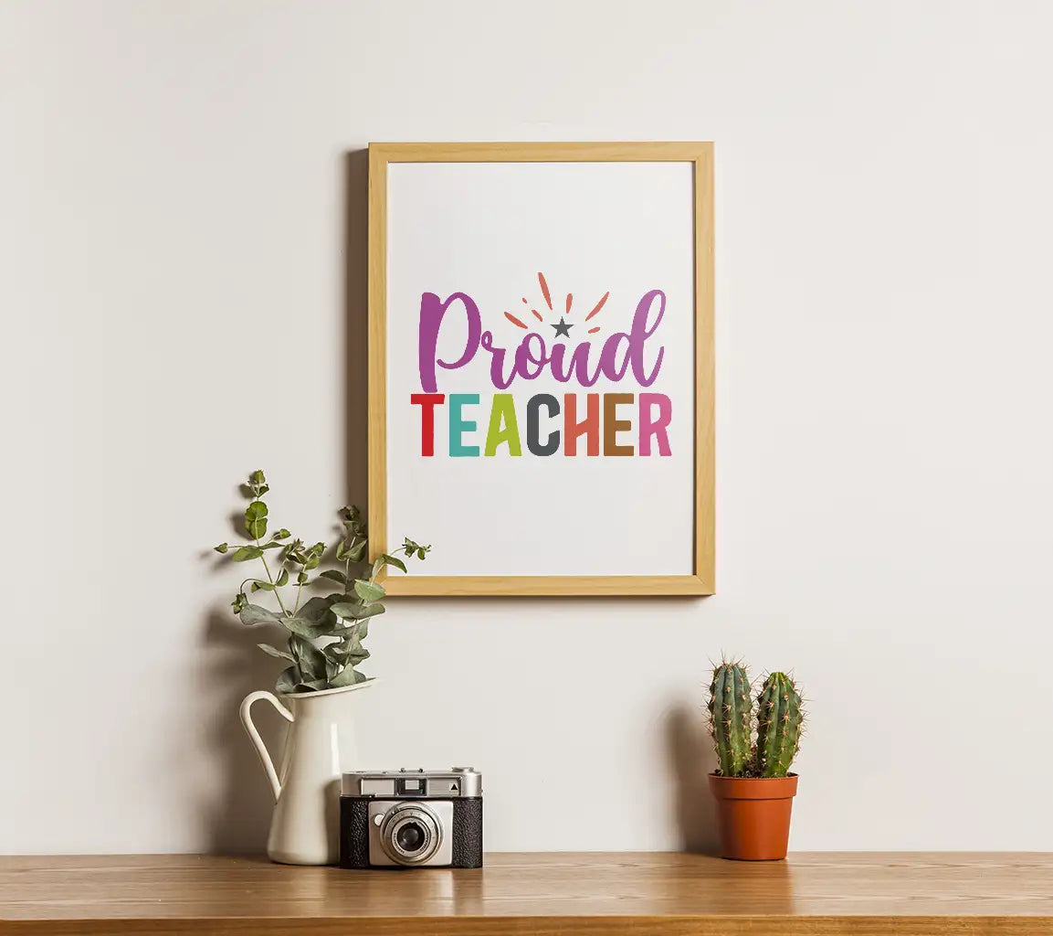 Proud Teacher Colorful SVG Design SVG