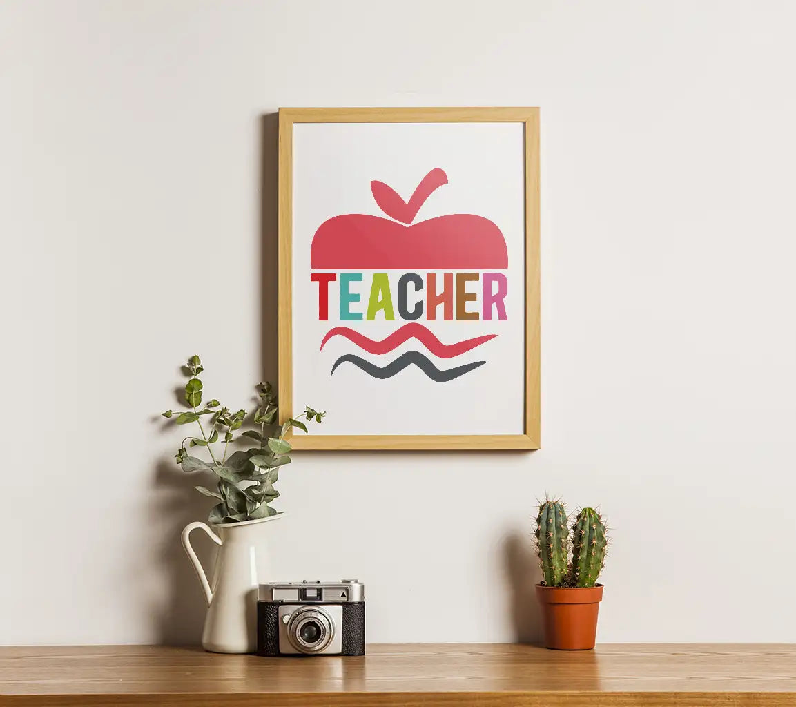 Teacher Apple SVG Design SVG