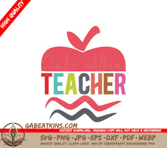 Teacher Apple SVG Design SVG