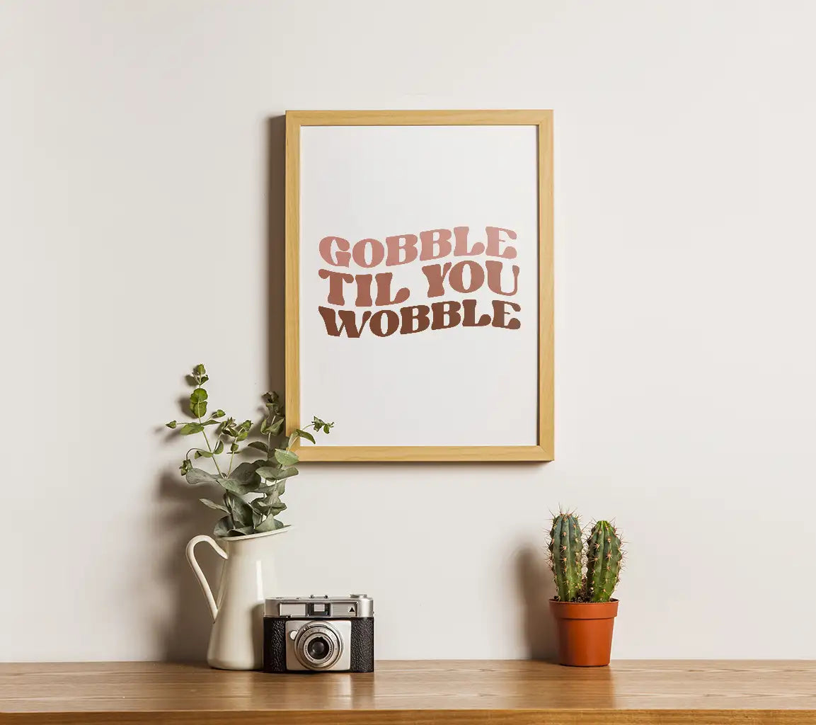 Gobble Til You Wobble SVG Design SVG