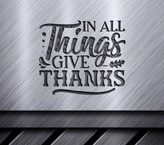 Thanksgiving Give Thanks SVG Poster SVG