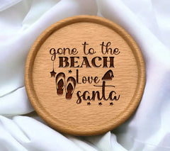 Gone To Beach Love Santa SVG SVG