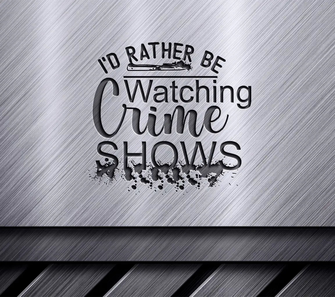 Crime Show Lover SVG SVG