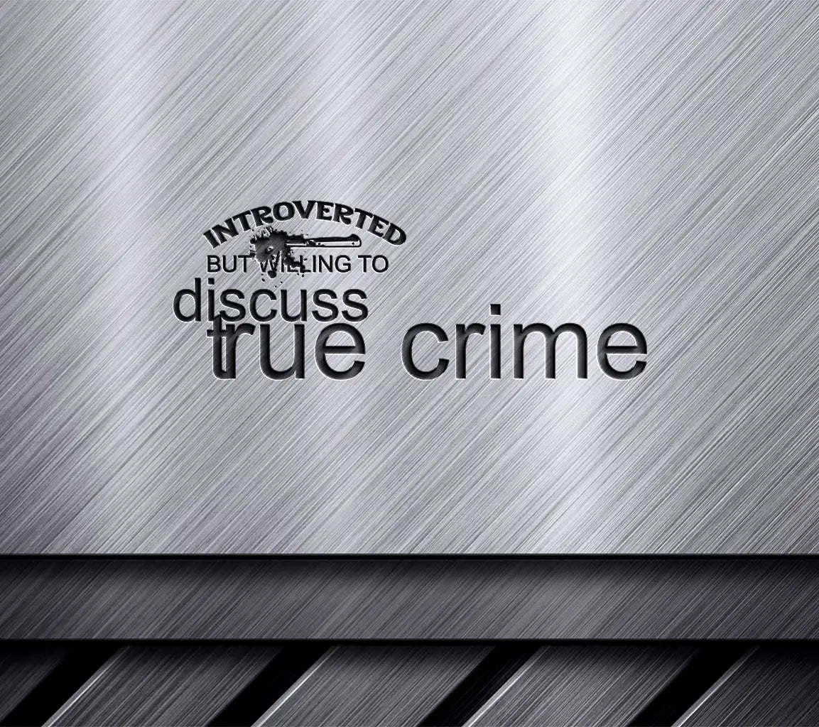 Introverted True Crime SVG Design SVG