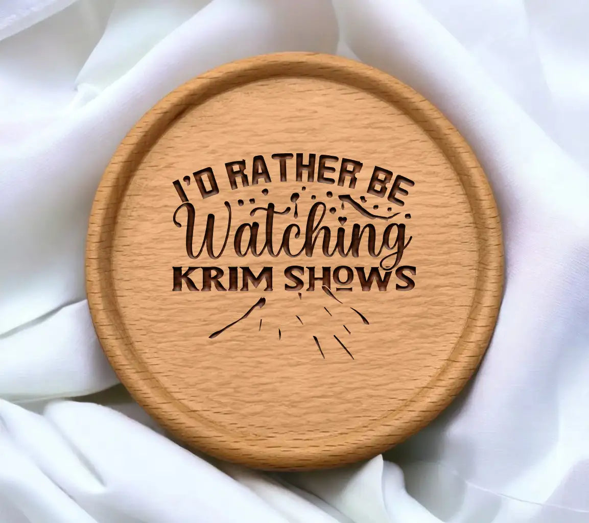 True Crime SVG - Id Rather Be Watching SVG