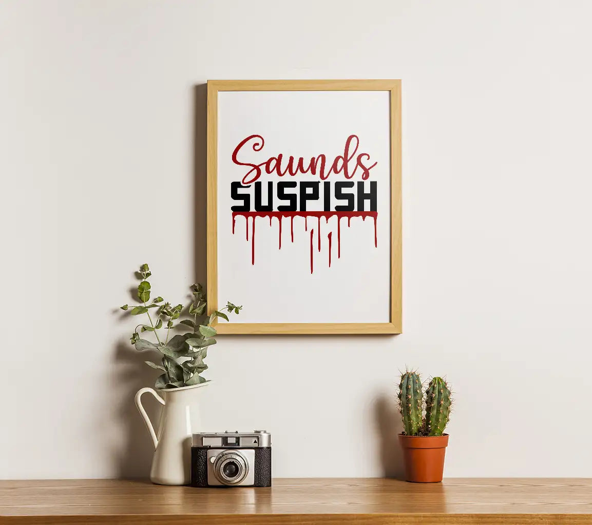 Red & Black Sounds Suspish SVG SVG