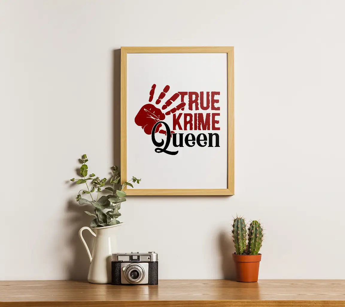 Red & Black True Crime Queen SVG SVG