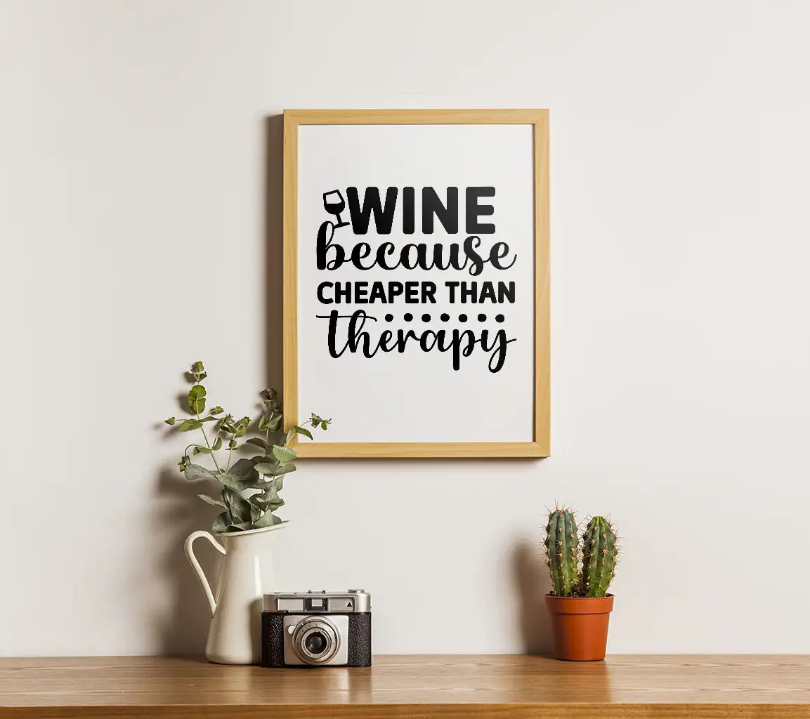 Wine Therapy SVG Design SVG