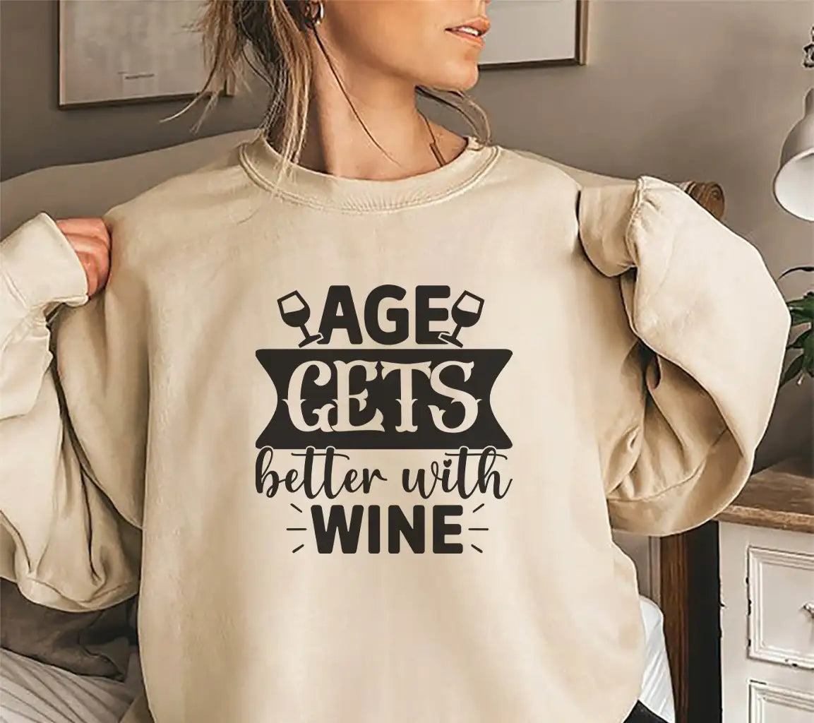 Age Gets Better With Wine SVG SVG