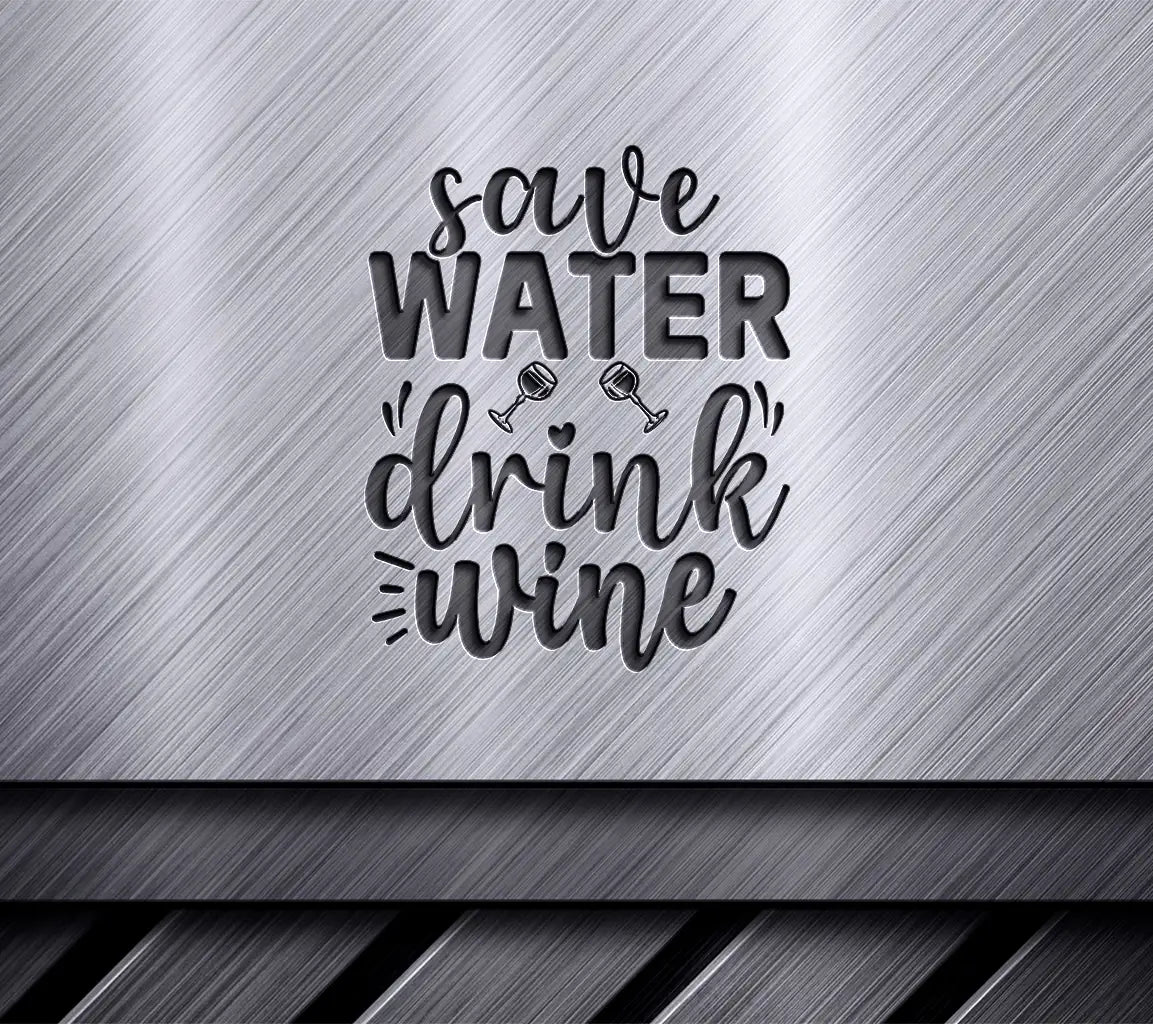 Save Water, Drink Wine SVG SVG