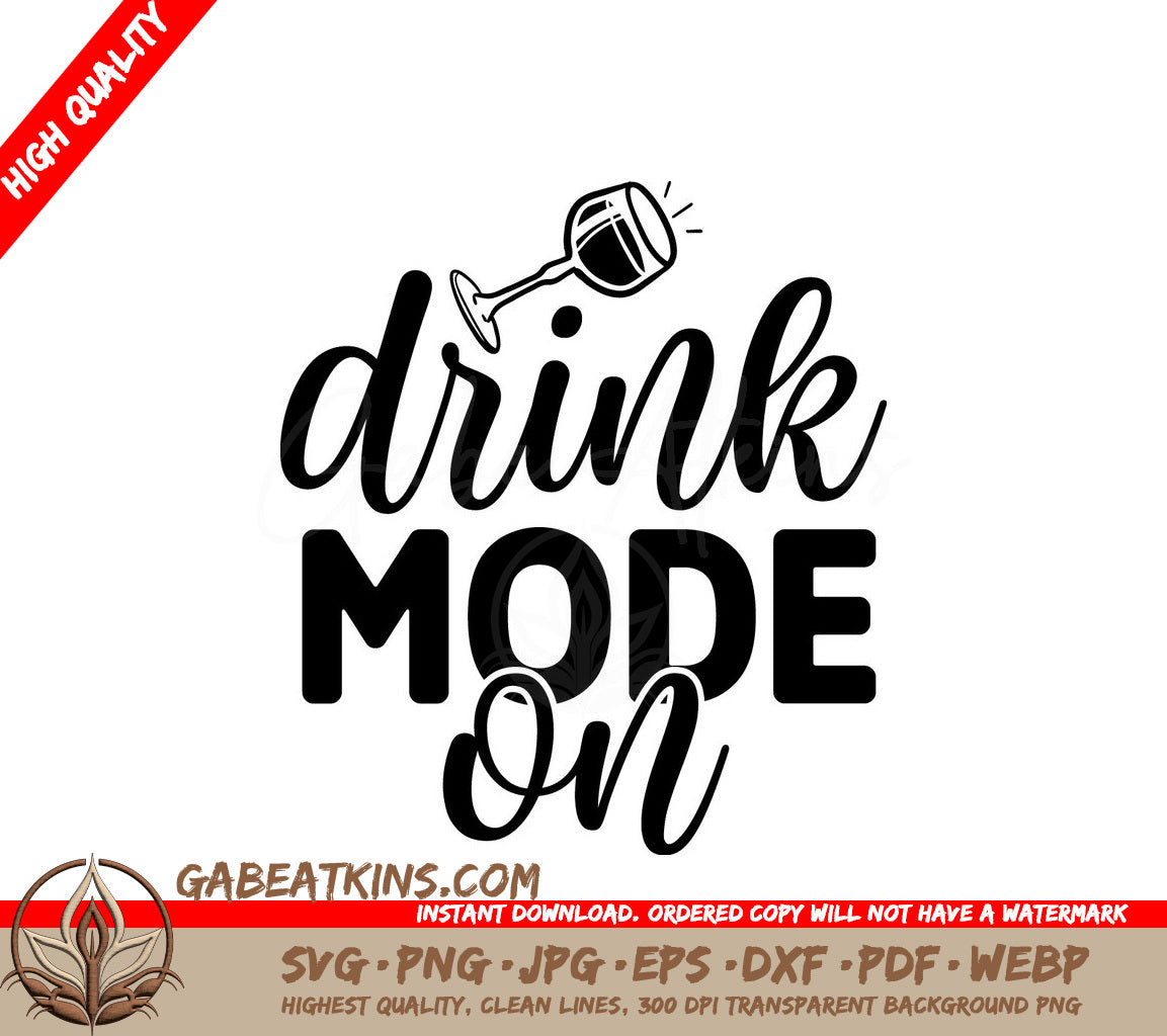 Drink Mode On SVG Design SVG