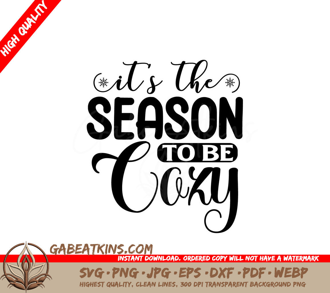 Cozy Season SVG Sticker SVG