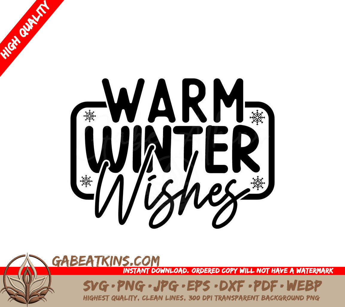 Warm Winter Wishes SVG SVG