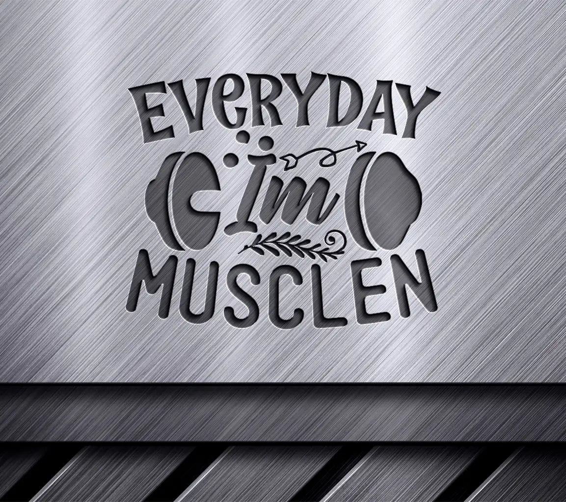 Muscled Everyday SVG Design SVG