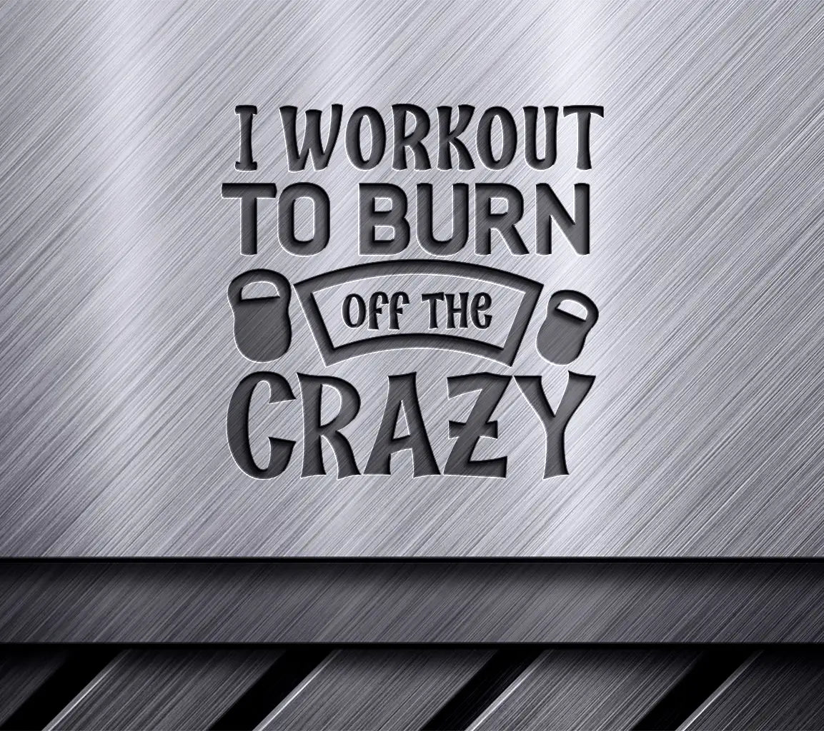 Workout Crazy SVG Design SVG