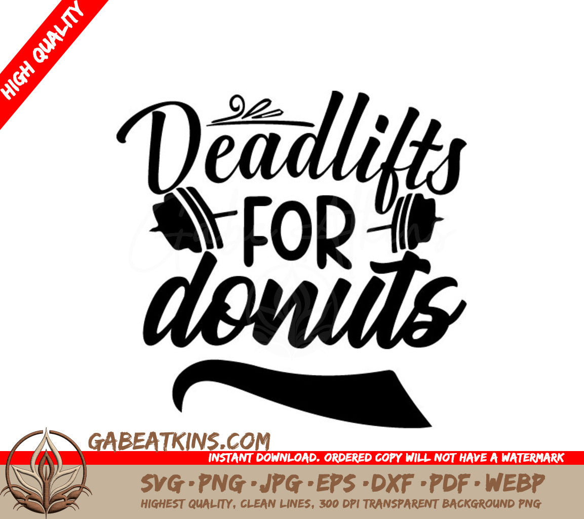 Deadlifts for Donuts SVG SVG