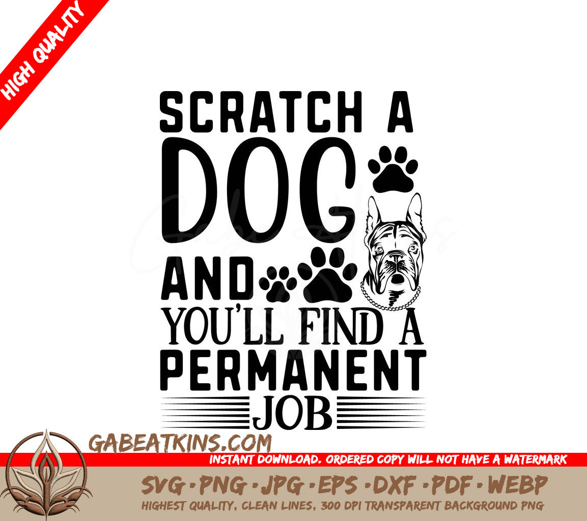 Dog Scratch SVG  SVG