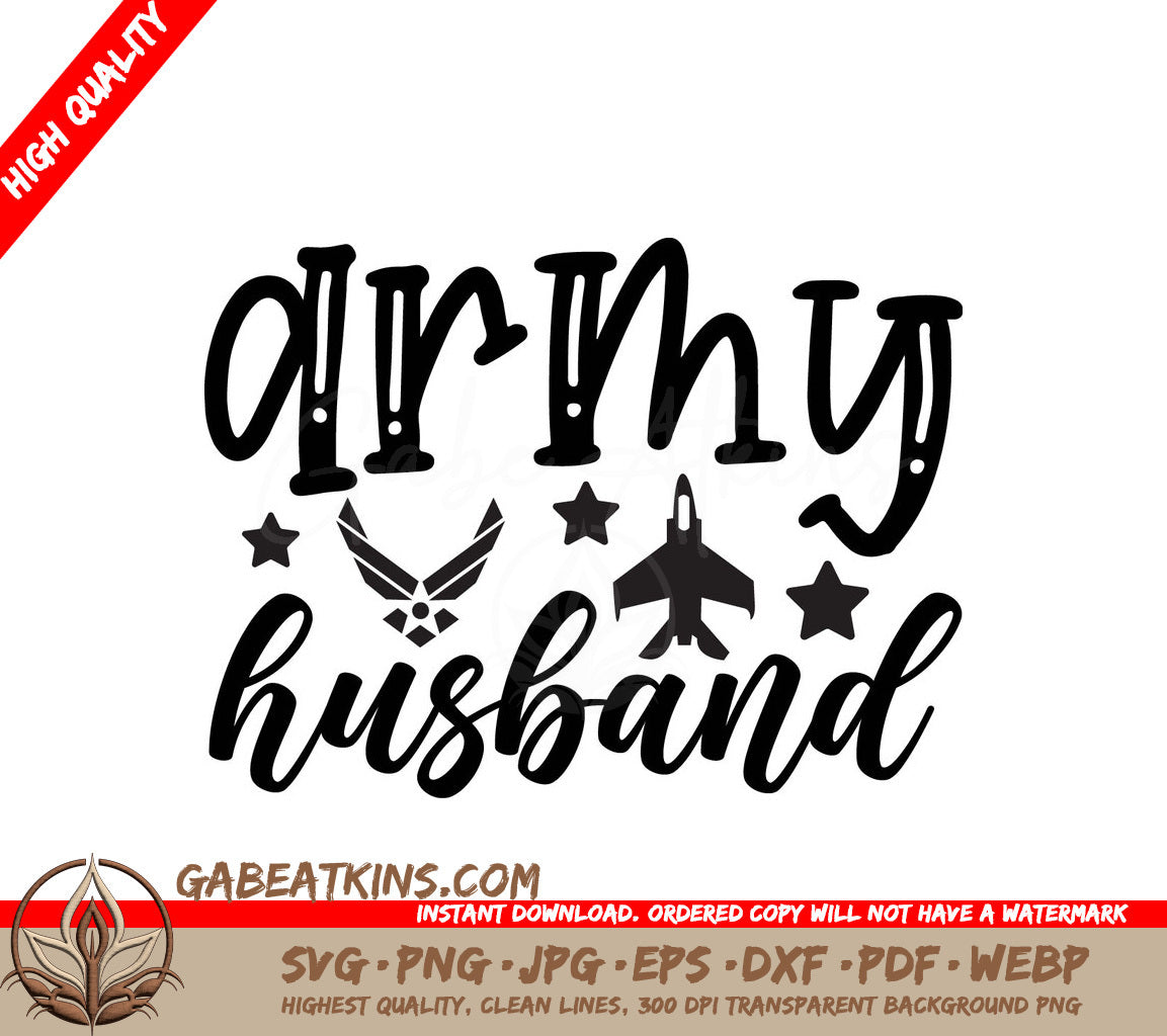 Army Husband SVG Design SVG