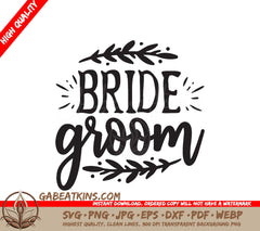 Bride Groom SVG Design SVG