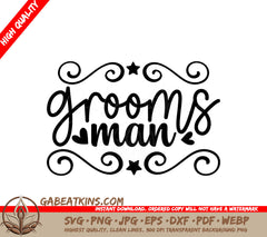  Groomsman SVG Design SVG