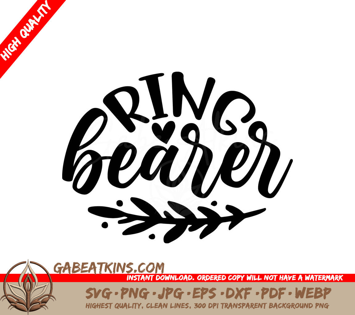 Ring Bearer SVG