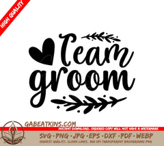 Team Groom SVG  SVG