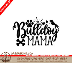  Bulldog Mama SVG SVG