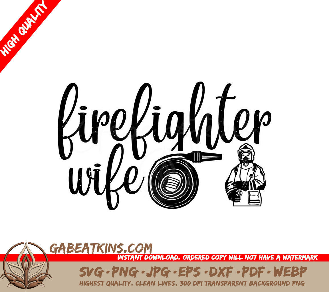 Firefighter Wife SVG Design SVG