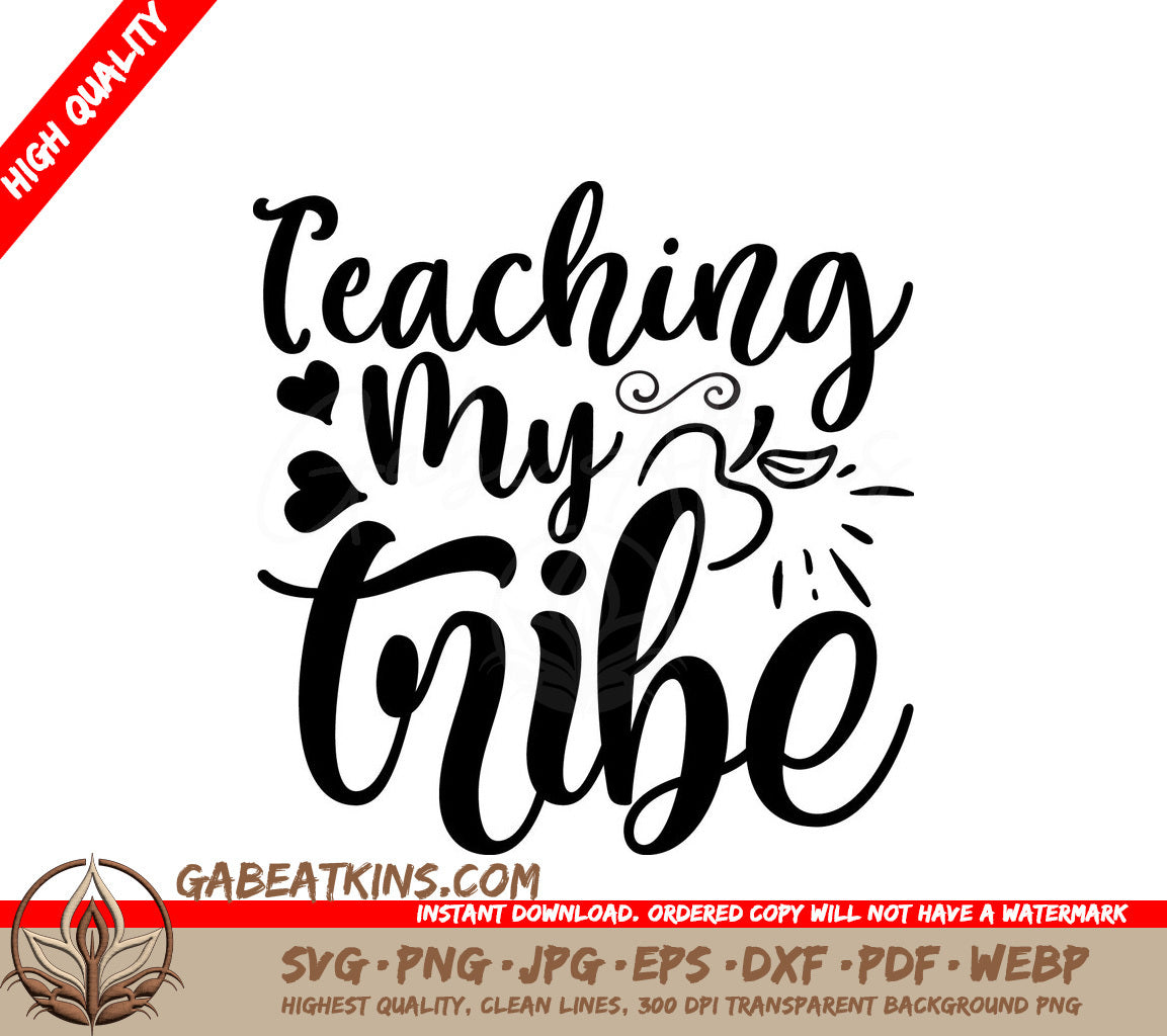 Teaching My Tribe SVG Design SVG