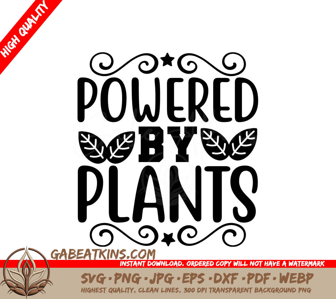  Plant Powered SVG SVG