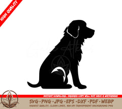 Therapy Dog Digital Design File in SVG, PNG, JPG, AI, PDF, DXF, EPS and WebP Formats 
