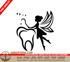  Tooth Fairy SVG - Printable Illustration SVG