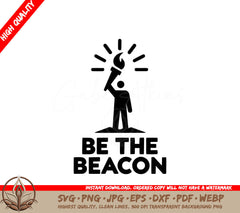 Torch Bearer Digital Design File (SVG, PNG, JPG, AI, PDF, DXF, EPS, WebP) 
