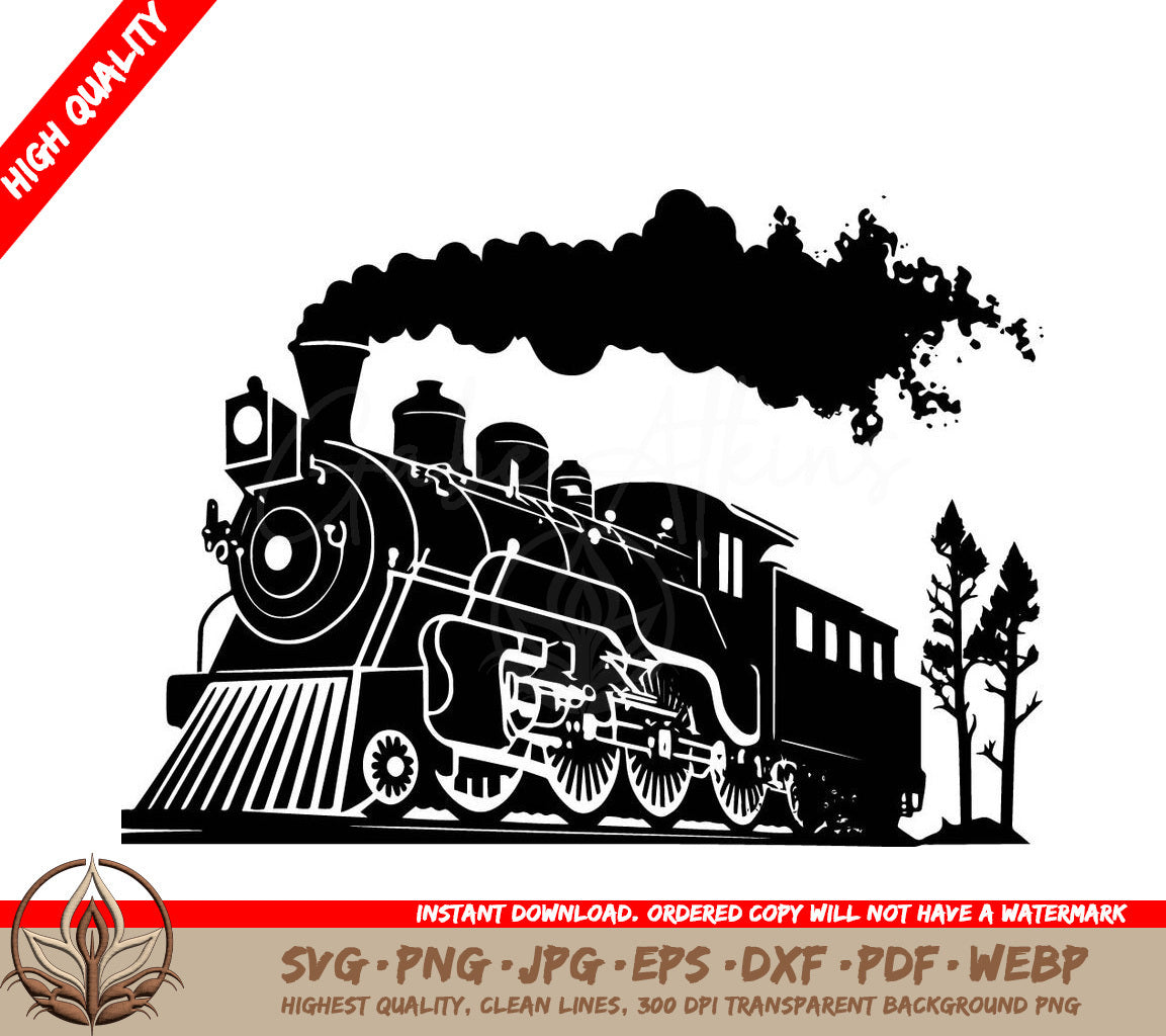 Train Digital Design in Multiple File Formats (SVG, PNG, JPG, AI, PDF, DXF, EPS, WebP) 
