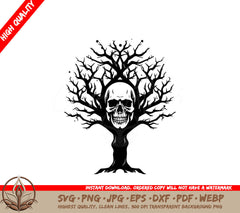 Tree Skull - Digital Design in Multiple File Formats 
