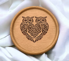 Celtic Owl Heart Love SVG -  Design SVG