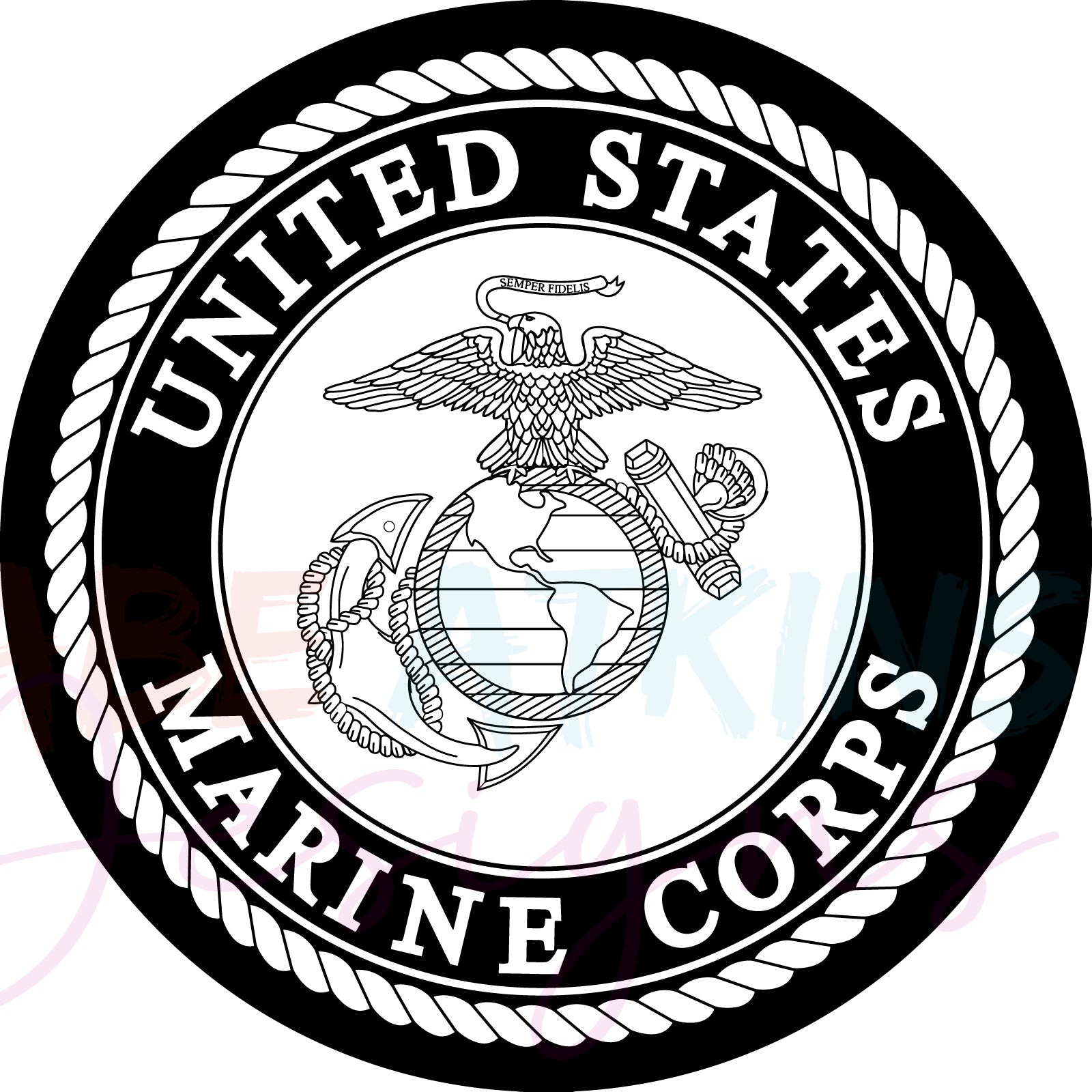 USMC Logo SVG Cut File | SVG, PNG, EPS, DFX, JPG, PDF, WEBP File | Eag | SVG, PNG, EPS, DFX, JPG, PDF, WEBP File