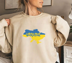 Ukraine Map SVG - Blue and Yellow Design SVG