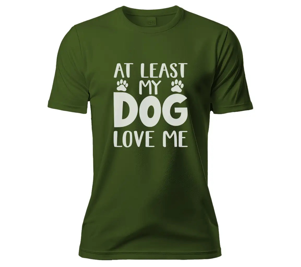 Valentines Day Dog Lover SVG - At Least My Dog Loves Me SVG